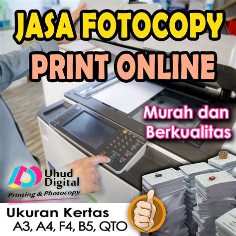 Jual Jasa Print Cetak Warna Colour Termurah A A A Qto F B Hvs