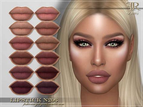 Помада FRS N206 - Макияж - Моды для Sims 4