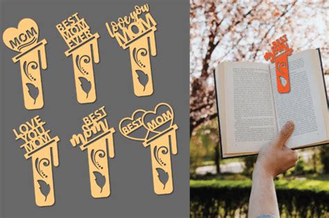 Mom Bookmarks Bundle Svg Laser Cut File Graphic By Princes Bookbea