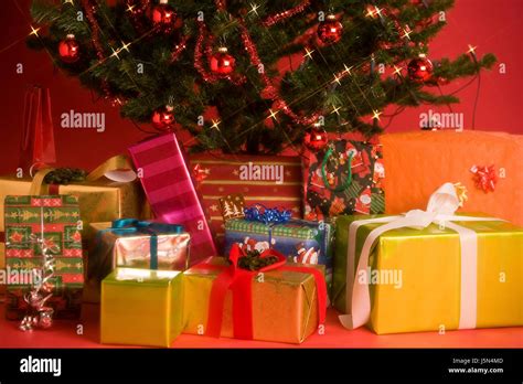 Presents Under The Tree Stock Photo Alamy