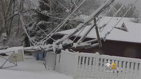 Heavy Snow Takes Down Trees Power Lines On The Northwest Side Youtube