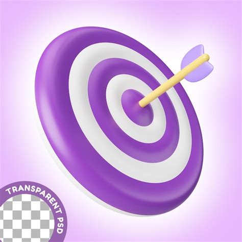 Premium Psd Target 3d Illustration Icon