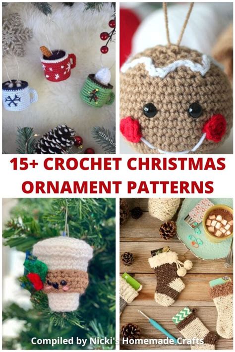 Cute Free Crochet Christmas Ornament Patterns Nicki S Homemade Crafts