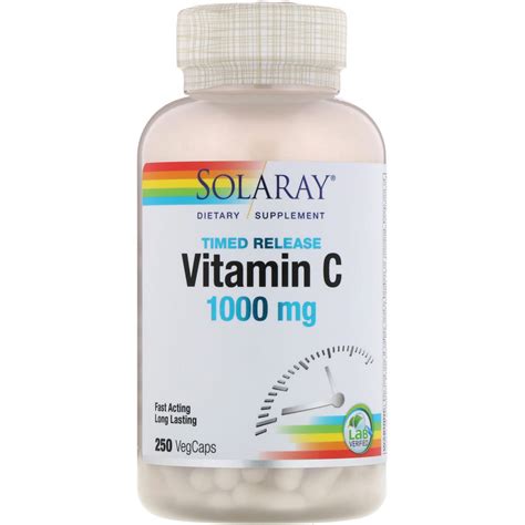 Solaray Timed Release Vitamin C Mg Vegcaps By Iherb