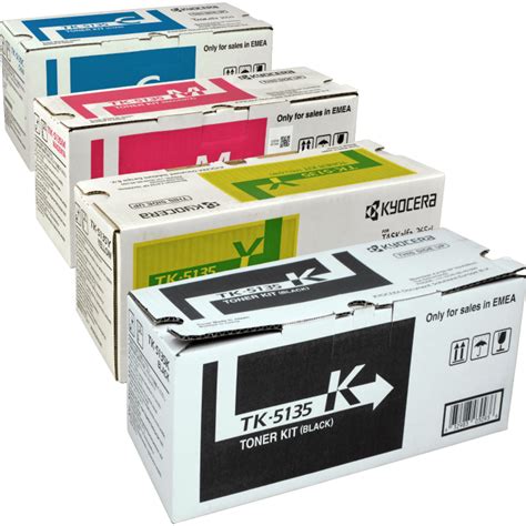 Kyocera Tk Toners Cymk Cartridges Each