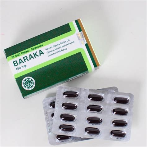 BARAKA HABBATUS SAUDA 450MG CAPS 24 S 100 ORIGINAL Lazada