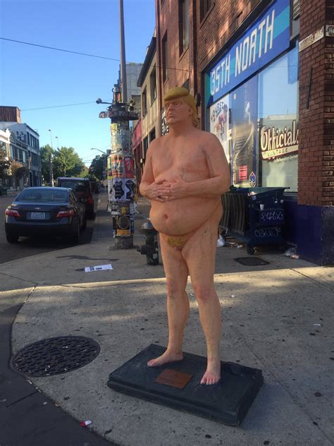 Naked Trump Appears In Five Cities