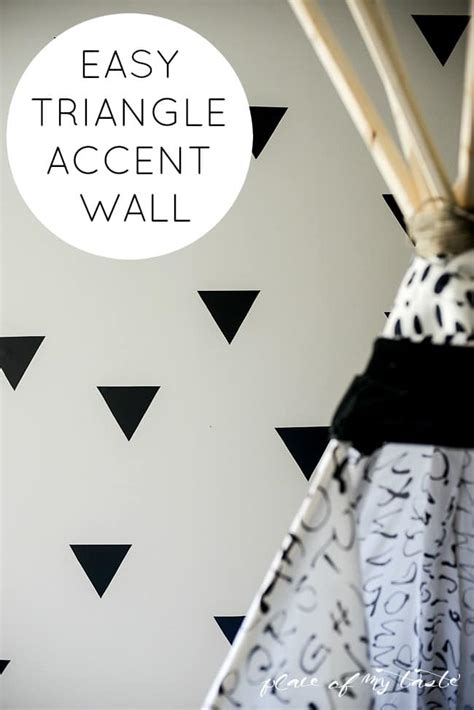 Easy Triangle Accent Wall