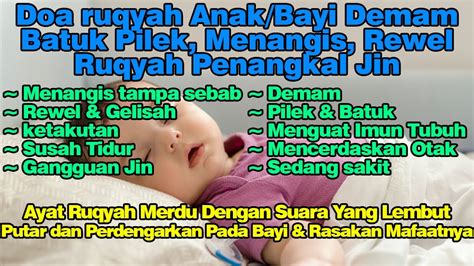 Doa Ruqyah Anak Bayi Susah Tidur Demam Batuk Pilek Menangis Rewel