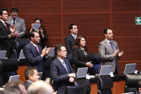 Senadores Del Pan Durante La Sesi N Ordinaria Pan Senado