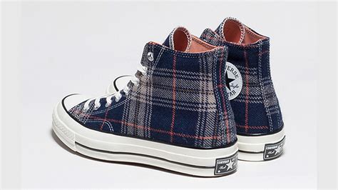 Converse Chuck Taylor All Star 70 Hi Plaid Pack Navy The Sole Womens