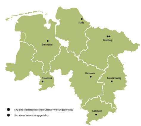 Standorte Karriereportal Justiz Niedersachsen