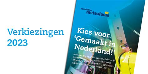 Metaalunie Manifest Verkiezingen 2023 Koninklijke Metaalunie