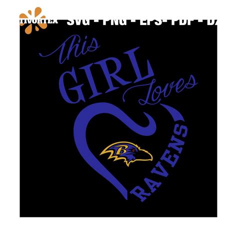 This Girl loves Ravens svg | Inspire Uplift