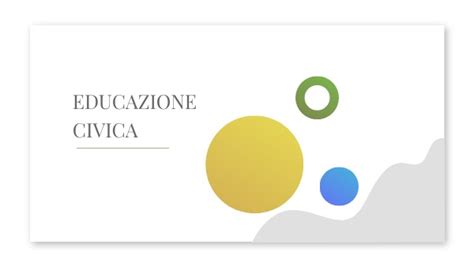 Presentazione Educazione Civica