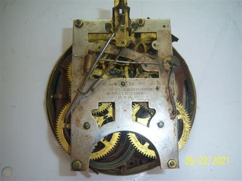 ANTIQUE GILBERT MANTEL CLOCK MOVEMENT - TO RESTORE pat 1896 | #3843324278