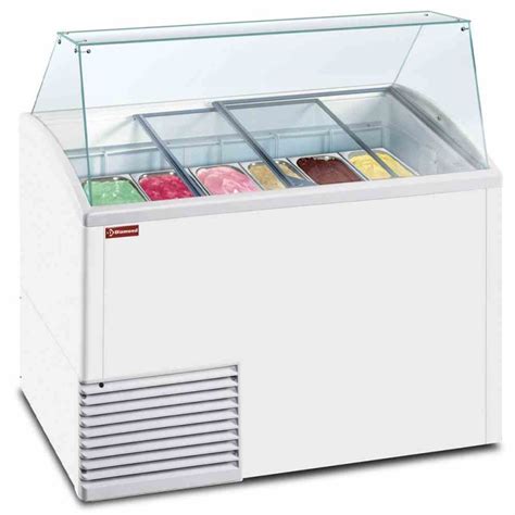 Vitrine pro pour crèmes glacées 10 bacs de 5 L DIAMOND CHR Avenue