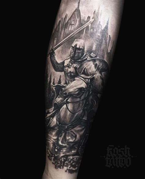 30 Pretty Knight Tattoos To Inspire You Style VP Page 30 Knight