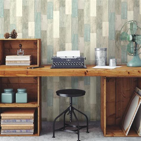 Weathered Wood Peel and Stick Wallpaper – RoomMates Decor