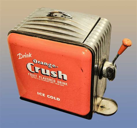 Orange Crush Fountain Machine Wooden Nickel Antiques