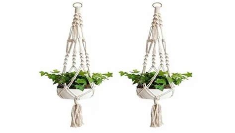 Macrame Cotton Boho Plant Hanger Rope Flower Pot Holder For Indoor