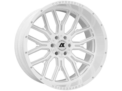 Axe Offroad Milled White Ax6 Wheel 241412h 76ax6wm Realtruck