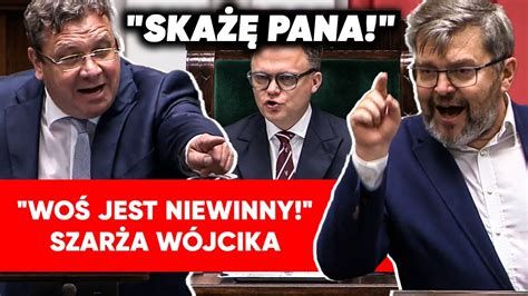 Wrzawa w Sejmie Wójcik stracił cierpliwość Skażę panią pana YouTube