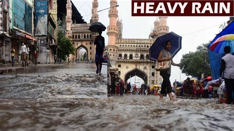 Heavy Rains For Next 3 Days In Telangana Red Alert For States Youtube