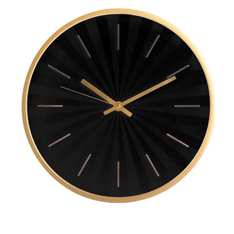 Ripley RELOJ PARED LINEAS 30CM NEGRO TOPSOC