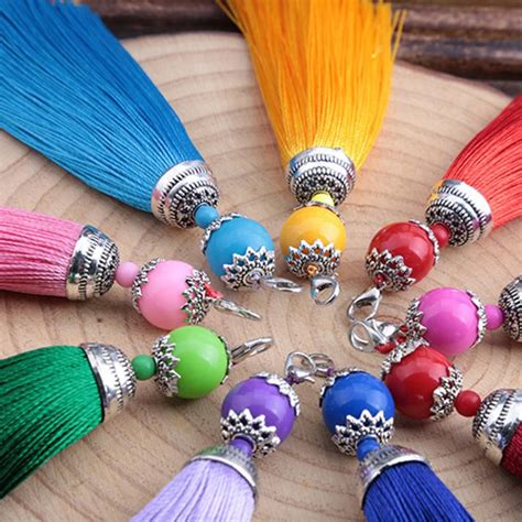 Polyester Trim Fringe Tassel Sewing Curtains Accessories Diy Keychain