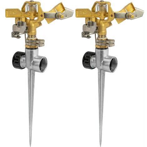 Brass Impact Sprinklers For Yard Sprinkler Head With Zinc Alloy Base