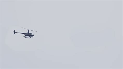 Military Helicopter Flying In Grey Sky Stock Footage SBV-348430288 ...