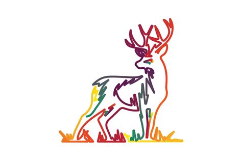 Deer head creative design logo vector. Deer illustration 10567273 ...