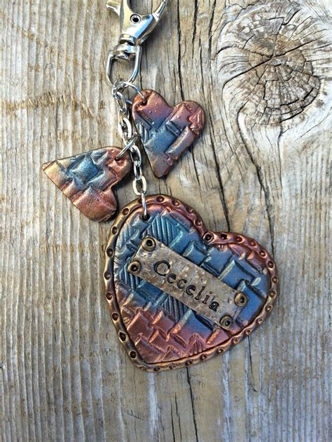 Personalized Polymer Clay Keychain Customized Keychain | Etsy