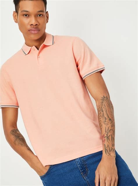 Buy Men Regular Fit Solid Polo T Shirt Online At Just Rs 499 0