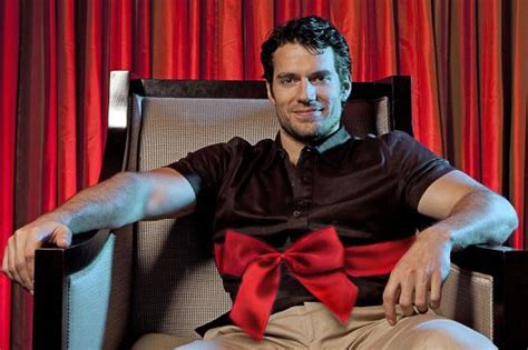 Henry Cavill With A Bow My Xmas Wish Henry Cavill Christian Grey