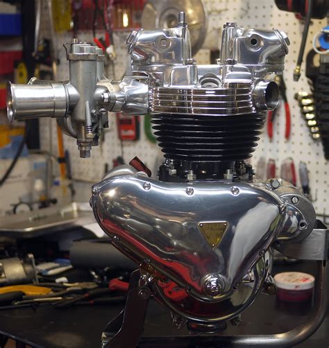 World S Fastest Triumph Pre Unit Land Speed Record Motorcycle Engine