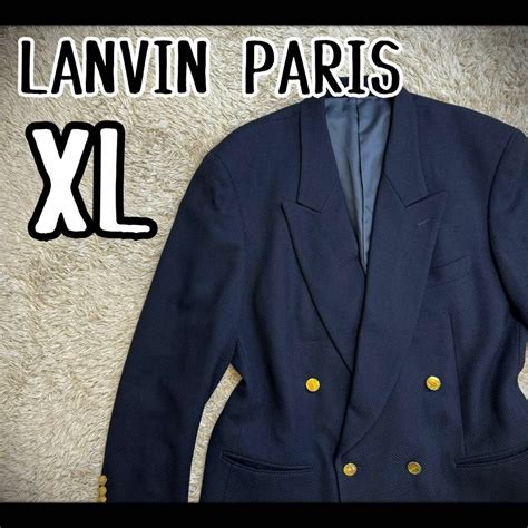 Lanvin 【希少デザイン】 ランバン テーラードジャケット ダブル 紺ブレ ウール Xlの通販 By 古着屋 Old Rusty