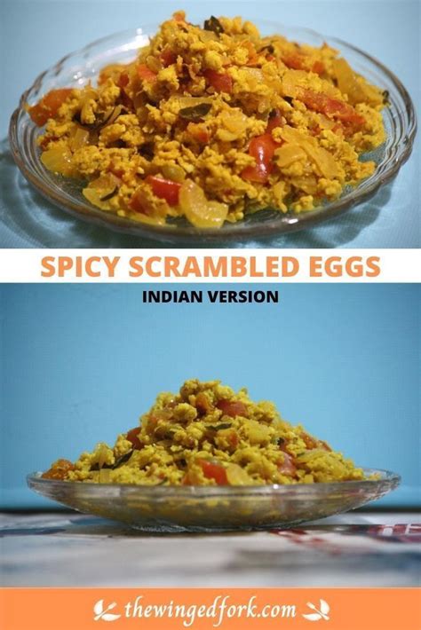 Egg Bhurji Spicy Indian Scrambled Eggs With Turmeric The Winged Fork