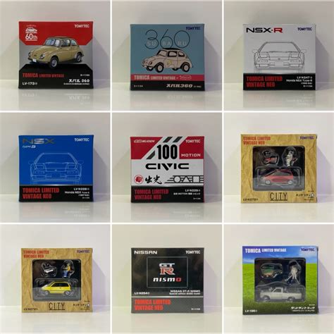 Tomica Limited Vintage Neo Honda City Nsx Gt R Nismo Civic Subaru 360