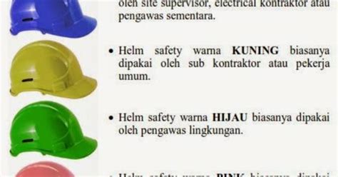 Makna Warna Helm Safety Proyek Yang Perlu Kamu Tahu