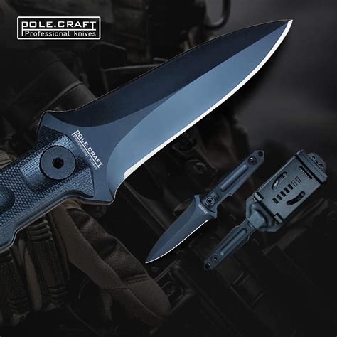 Fixed Blade Knife Tactical Straight Knife Double Edged Survival Knife