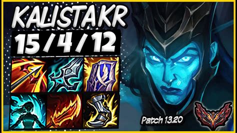 PERFECT GAME Kalista Vs Jhin ADC KR Grandmaster Patch 13 20