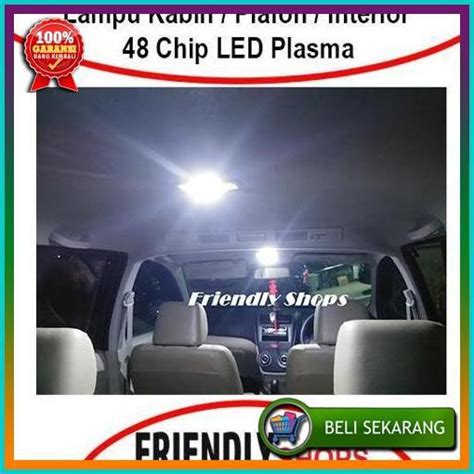 Jual Disc Lampu Kabin Plafon Mobil Interior 48 Chip LED Plasma