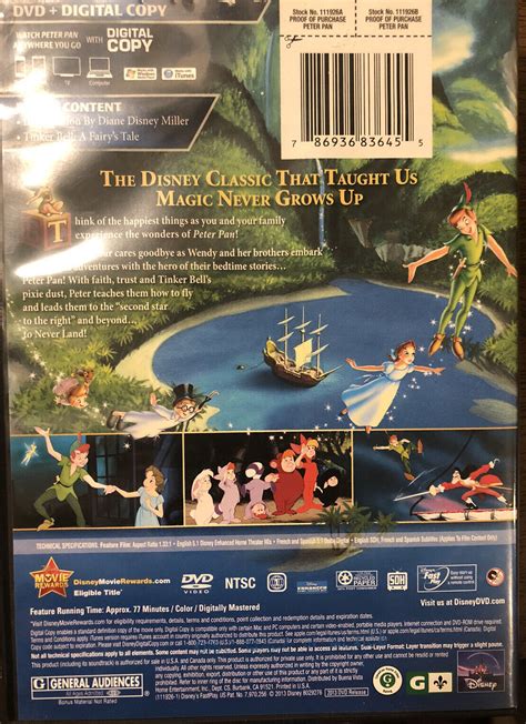 Peter Pan Diamond Edition Dvd Ebay