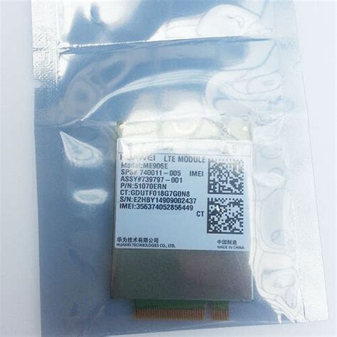 Hp Lt Huawei Me E Ngff Lte Hspa Fdd G Wwan Module Card