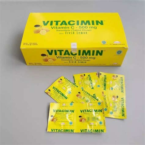 Jual Vitacimin Vitamin C Mg Rasa Lemon Sweetlets Per Box Isi