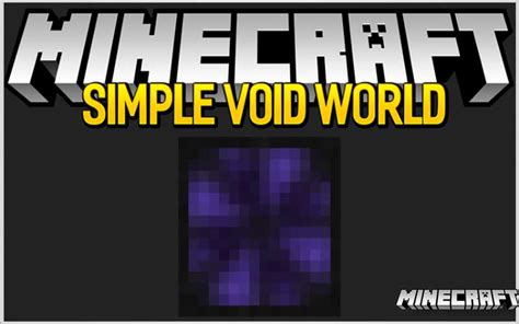 Simple Void World Mod Minecraft Mc Wiki