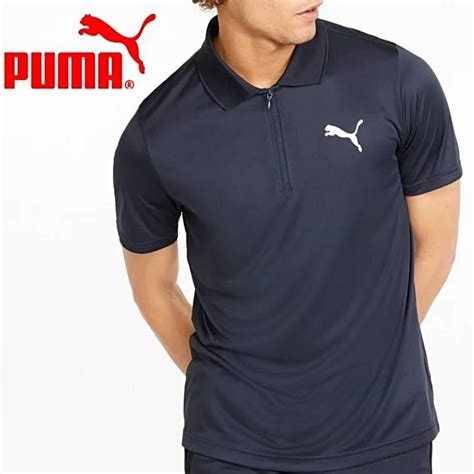 送料390円可能商品 プーマ PUMA メンズ 吸水速乾 快適 RTG ハーフジップ 半袖 ポロシャツ Lサイズ 849517431N L 三