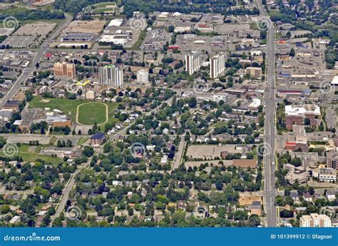 kitchener waterloo aerial stock photo cartoondealercom
